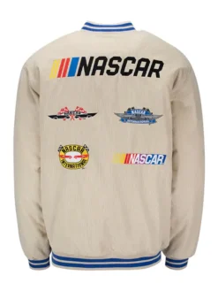NASCAR 2026 All Logo Patches Corduroy Varsity Jacket