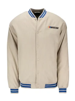 NASCAR 2026 All Logo Patches Corduroy Varsity Jacket For Sale