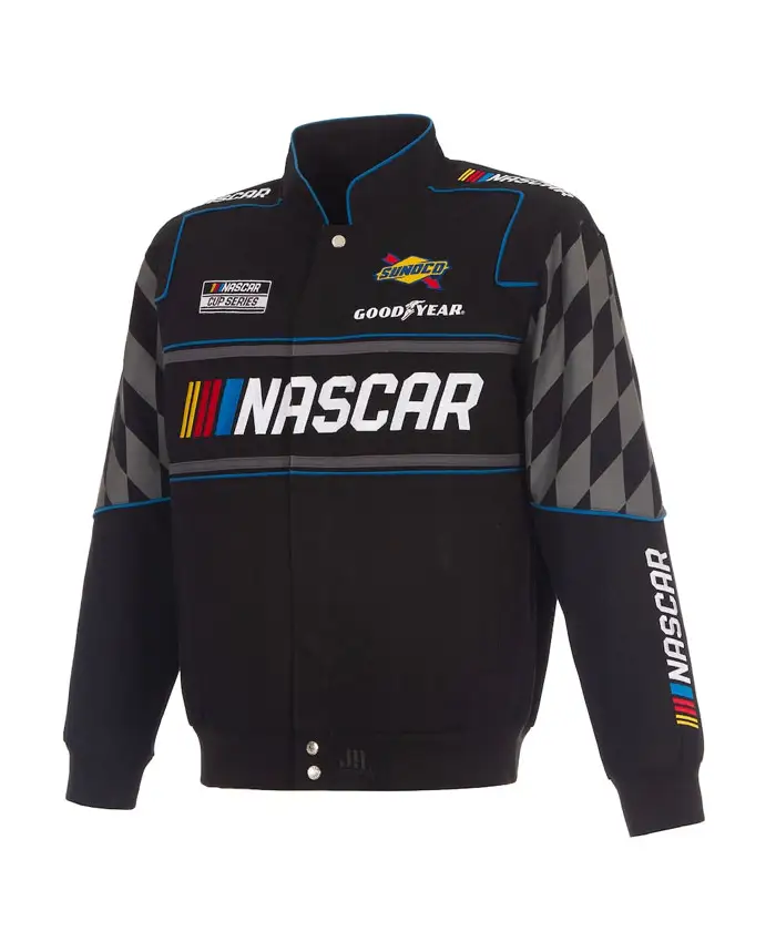 NASCAR 2026 Black Twill Racing Jacket