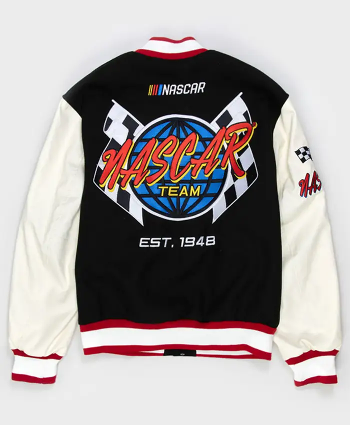 NASCAR Racing Team Wool Varsity Jacket For Sale