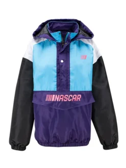 NASCAR Retro Ladies Windbreaker Hooded Jacket