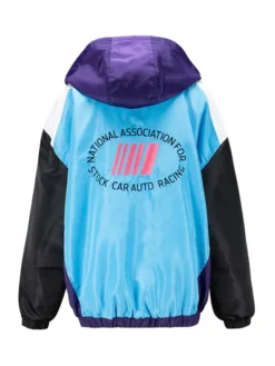 NASCAR Retro Ladies Windbreaker Hooded Jacket For Sale