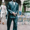 NBA Draft 2026 AJ Dybantsa Black Floral-Embroidered Suit