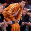 NBA Finals Timothée Chalamet Game 3 Orange Tracksuit