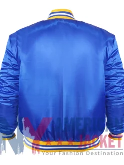 NBA Golden State Warriors 90s Royal Satin Jacket