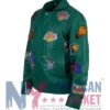 NBA Jeff Hamilton Teams Collage Green Leather Jacket