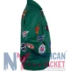 NBA Jeff Hamilton Teams Collage Leather Green Jacket