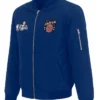 NY Knicks JH Design Blue Champions 2026 Zip Bomber Jacket