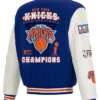 NY Knicks JH Design Blue-White 2026 Champions Wool Jacket