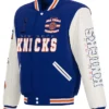 NY Knicks JH Design Blue-White Champions 2026 Wool Jacket