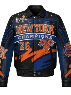 NY Knicks JH Design Champions 2026 Swarovski Crystal Jacket