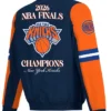 NY Knicks JH Design Navy-Orange 2026 Champions Zip Jacket
