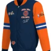 NY Knicks JH Design Navy-Orange Champions 2026 Zip Jacket