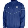 NY Knicks Nike Windrunner Blue Half-Zip Hooded Jacket