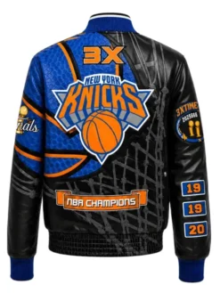 New York Knicks 2026 NBA Champions Vegan Leather Jacket