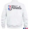 New York Knicks FISLL White Leather 2026 NBA Finals Champions Team Full-Zip Jacket back view