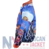 New York Knicks Inspired Jeff Hamilton Multicolor Leather Jacket with full sleeves and premium detailing