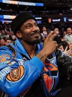 New York Knicks Leather Bomber Jacket
