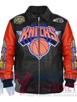 New York Knicks x Who Decides War Jacket Front View