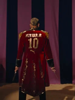 Neymar Puma Red Ringmaster Coat Back