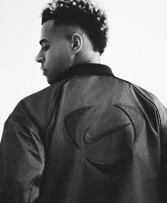 Nike Atelier Désiré Doué Black Leather Jacket