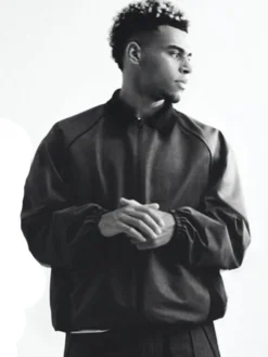 Nike Atelier Désiré Doué Leather Black Jacket
