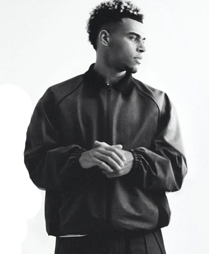 Nike Atelier Désiré Doué Leather Black Jacket