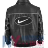 Nike x Supreme Leather Black Varsity Jacket
