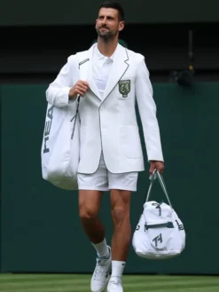 Novak Djokovic 2026 Wimbledon Lacoste White Blazer