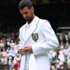 Novak Djokovic Wimbledon 2026 White Lacoste Blazer