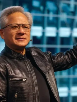 Nvidia CEO Jensen Huang Leather Jacket