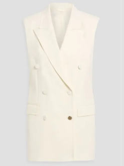 Office Romance 2026 Jennifer White Wool Vest