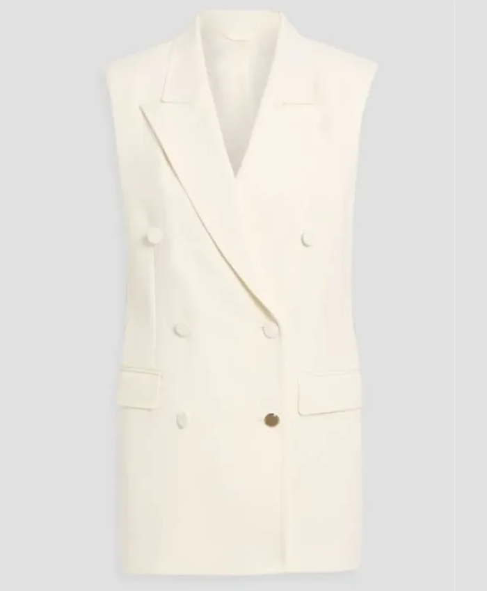 Office Romance 2026 Jennifer White Wool Vest