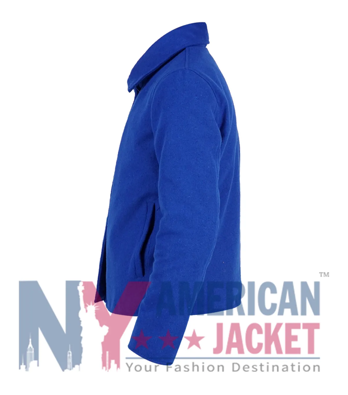 Patience 2025 Patience Evans Wool Blue Jacket