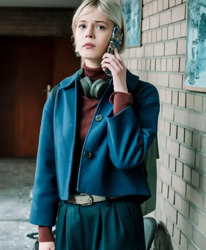Patience Evans 2025 Patience Blue Wool Jacket