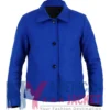 Patience Evans Patience 2025 Wool Blue Jacket
