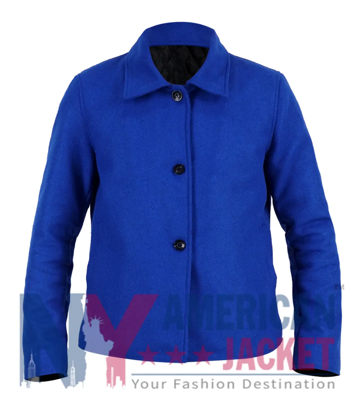 Patience Evans Patience 2025 Wool Blue Jacket