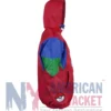 Pokémon Hoenn Region Starter Red Jacket featuring half zipper closure and elastic cuffs