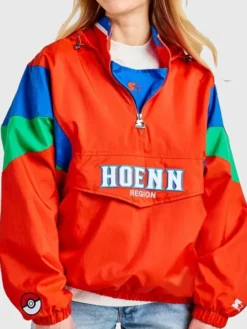 Pokémon Starter Red Pullover Jacket Front