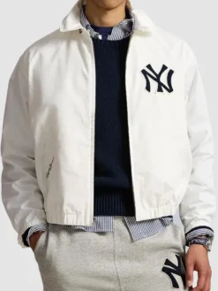 Polo Ralph Lauren Cream Yankees Chino Jacket