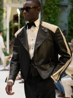 Polo Ralph Lauren SS27 Biker Black Leather Jacket
