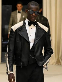Polo Ralph Lauren SS27 Black Biker Leather Jacket