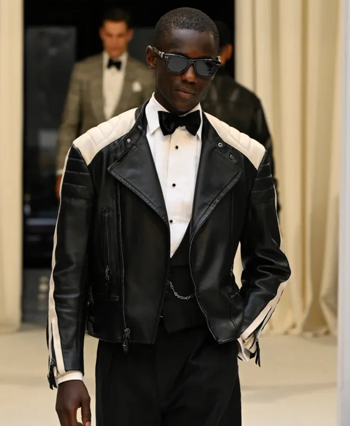 Polo Ralph Lauren SS27 Black Biker Leather Jacket
