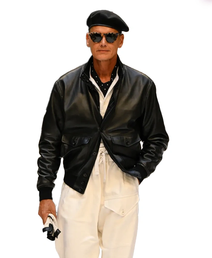 Polo Ralph Lauren SS27 Black Leather Jacket