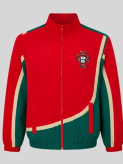 Portugal Windbreaker Red And Green Jacket