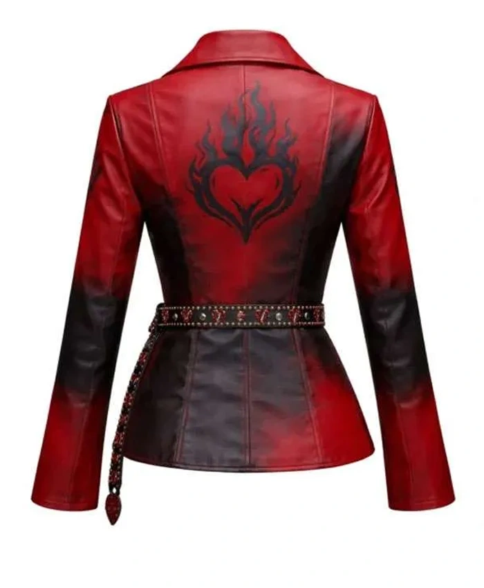 Princess Descendants Wicked Wonderland Red Leather Blazer