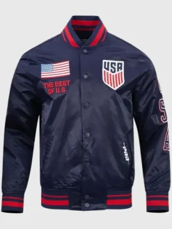 Pro Standard USMNT World Cup Navy Satin Jacket