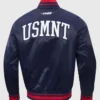 Pro Standard USMNT World Cup Navy Satin Jacket Back
