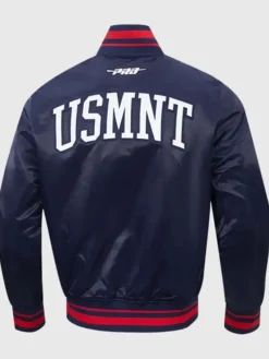 Pro Standard USMNT World Cup Navy Satin Jacket Back