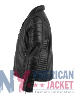 Quilted Classic Biker Leather Jacket